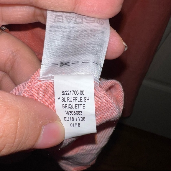 NWT Old Navy Coral Sleeveless Ruffle-Trim Linen-Blend Women’s Top Size XXL - Picture 11 of 14